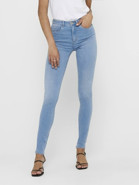 ONLY Hellblaue Skinny-Jeans mit hoher Taille ONLY Royal