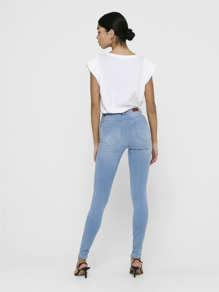 ONLY Hellblaue Skinny-Jeans mit hoher Taille ONLY Royal