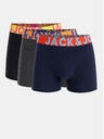 Jack & Jones Dreierpack Jack & Jones Boxershorts in Schwarz, Blau und Grau