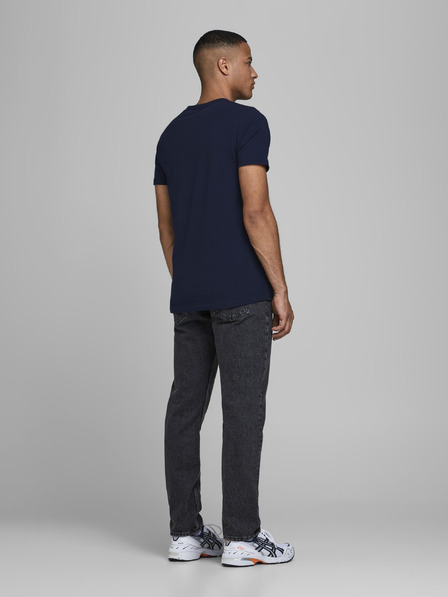 Jack & Jones Dunkelblaues Jack & Jones Basic-T-Shirt