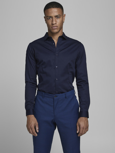 Jack & Jones Dunkelblaues Slim Fit Hemd Jack & Jones Parma