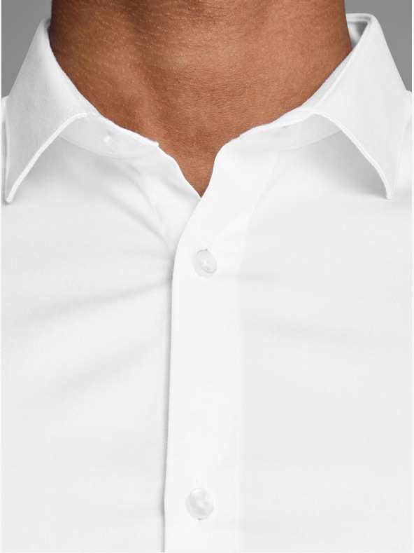 Jack & Jones Weißes schmal geschnittenes Hemd Jack & Jones Parma