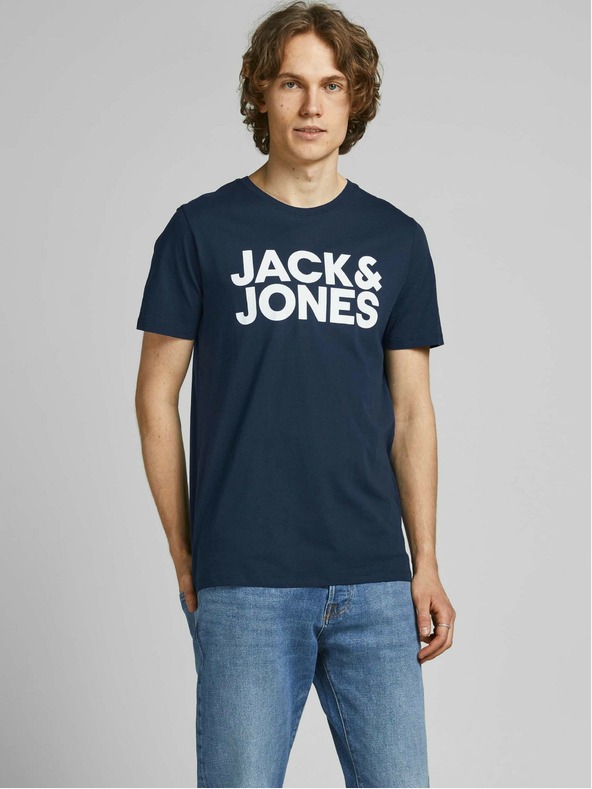 Jack & Jones Dunkelblaues Jack & Jones Corp T-Shirt