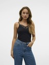 Vero Moda Schwarzes Tank-Top mit Spitze VERO MODA Inge