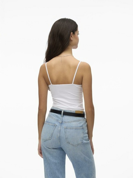 Vero Moda Weißes Tank-Top mit Spitze VERO MODA Inge