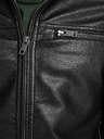 Jack & Jones Schwarze Lederjacke Jack & Jones Rocky