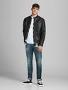 Jack & Jones Schwarze Lederjacke Jack & Jones Rocky