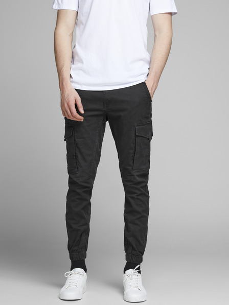 Jack & Jones Schwarze konisch zulaufende Hose Jack & Jones Paul