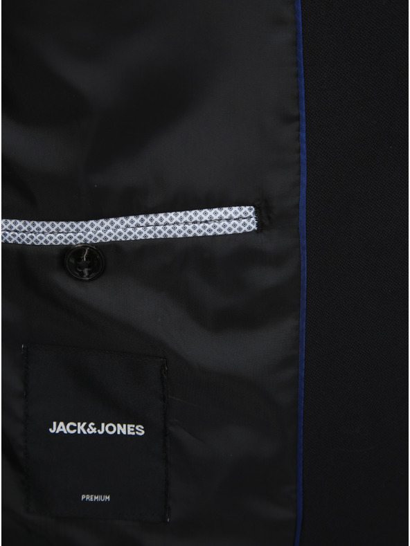 Jack & Jones Schwarzer Jack & Jones Solaris Blazer aus einer Wollmischung für Herren