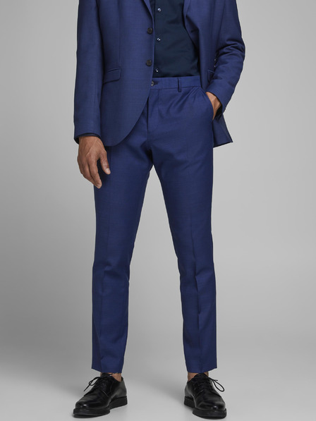 Jack & Jones Jack & Jones Solaris blaue Slim Fit Anzughose aus Wollmischung