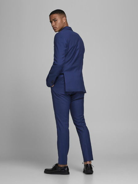 Jack & Jones Jack & Jones Solaris blaue Slim Fit Anzughose aus Wollmischung