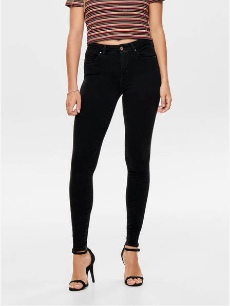 ONLY Schwarze Push-up-Jeans mit schmaler Passform ONLY Power