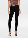 ONLY Schwarze Push-up-Jeans mit schmaler Passform ONLY Power