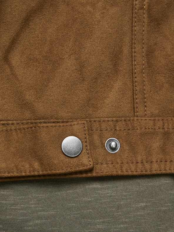 Jack & Jones Braune Jack & Jones Rocky Wildlederjacke