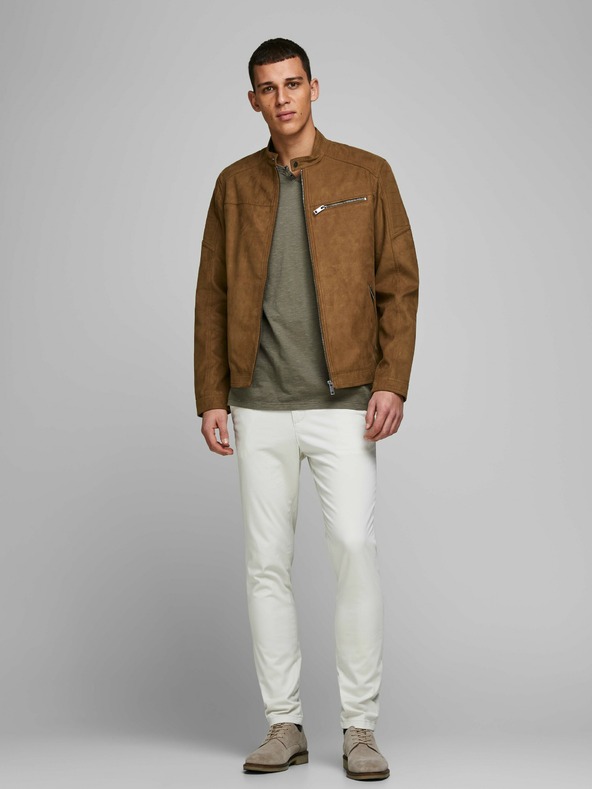 Jack & Jones Braune Jack & Jones Rocky Wildlederjacke