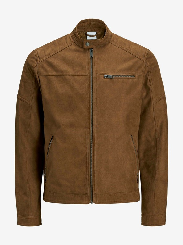 Jack & Jones Braune Jack & Jones Rocky Wildlederjacke