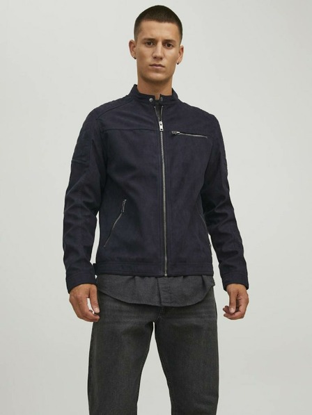 Jack & Jones Schwarze Jack & Jones Rocky Wildlederjacke