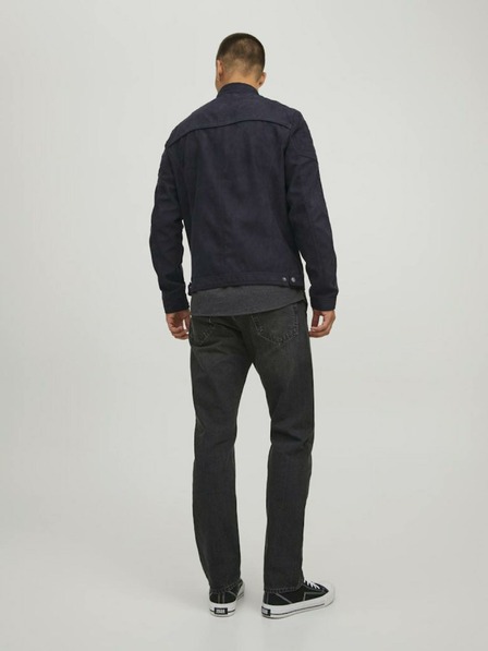 Jack & Jones Schwarze Jack & Jones Rocky Wildlederjacke