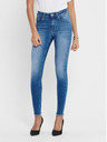 ONLY Blaue verkürzte Röhrenjeans ONLY Blush