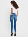 ONLY Blaue verkürzte Röhrenjeans ONLY Blush