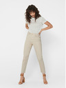 ONLY Beigefarbene Straight Fit Jeans für Damen ONLY Emily