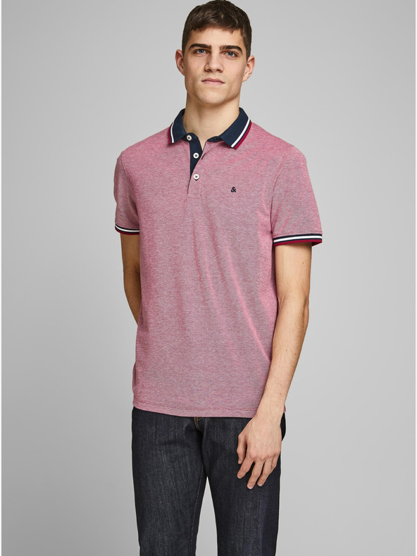 Jack & Jones Rotes Poloshirt Jack & Jones Paulos