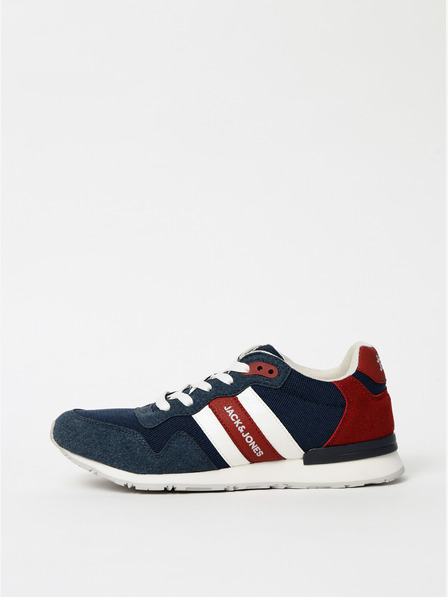 Jack & Jones Dunkelblaue Herrenturnschuhe mit Wildlederdetails Jack & Jones Stellar