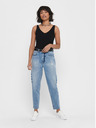 Jacqueline de Yong Schwarzes geripptes Tank-Top JDY Nanna