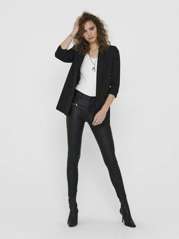ONLY Schwarze lange Jacke ONLY Elly