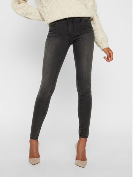 Vero Moda Dunkelgraue Skinny Fit-Jeans VERO MODA Tanya