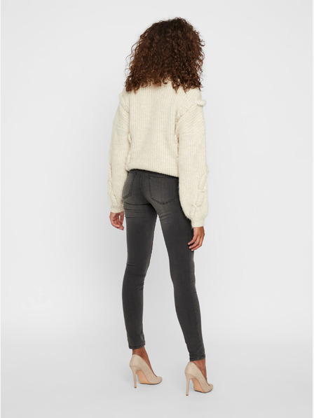 Vero Moda Dunkelgraue Skinny Fit-Jeans VERO MODA Tanya