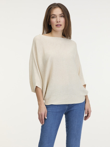 Jacqueline de Yong Cremefarbener JDY-Pullover für Frauen