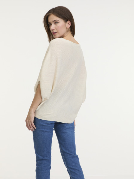 Jacqueline de Yong Cremefarbener JDY-Pullover für Frauen