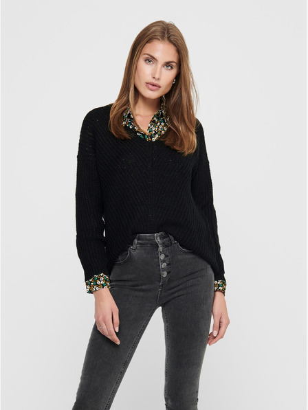Jacqueline de Yong Schwarzer Damen Pullover JDY New Megan