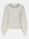 ONLY Cremefarbener ONLY Elsa-Pullover