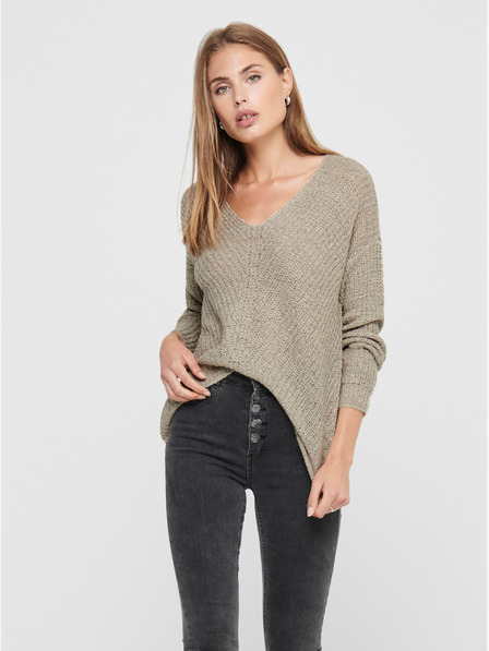 Jacqueline de Yong JDY Beige Pullover