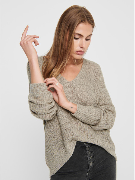 Jacqueline de Yong JDY Beige Pullover