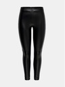 Jacqueline de Yong Schwarze Lederleggings JDY