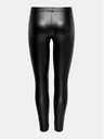 Jacqueline de Yong Schwarze Lederleggings JDY