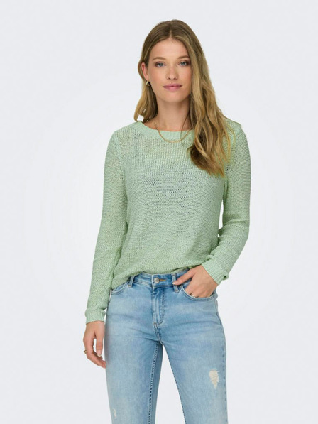 ONLY Hellgrüner Damen-Basic-Pullover ONLY Geena