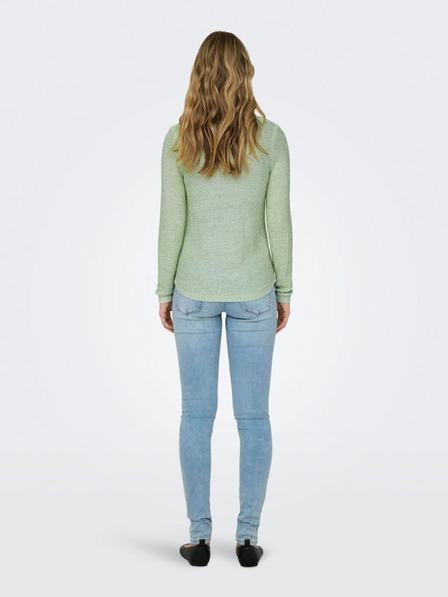ONLY Hellgrüner Damen-Basic-Pullover ONLY Geena