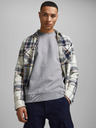 Jack & Jones Hellgrauer Basic-Kapuzenpullover für Herren Jack & Jones