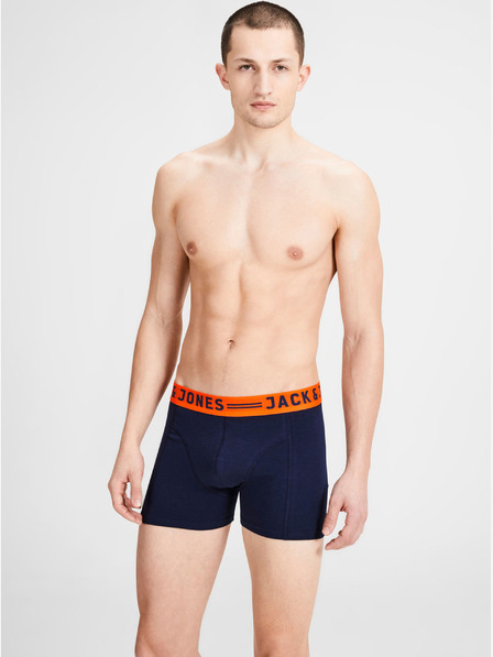 Jack & Jones Dreierpack Jack & Jones Lichfield Boxershorts für Herren in Burgunderrot, Marineblau und Grau