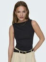 ONLY Schwarzes Basic-Wendetank-Top für Damen ONLY Ea