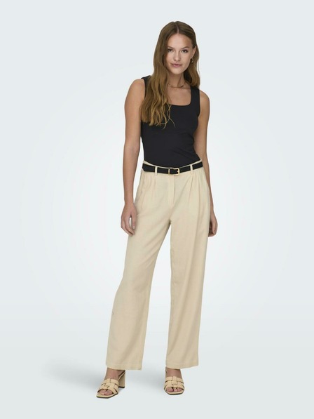 ONLY Schwarzes Basic-Wendetank-Top für Damen ONLY Ea