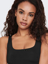 ONLY Schwarzes Basic-Wendetank-Top für Damen ONLY Ea