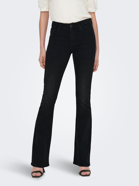 ONLY Schwarze Damenjeans mit ausgestellter Passform ONLY Blush