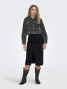 ONLY Schwarzer Damen Denim Midirock ONLY Bianca