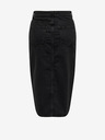 ONLY Schwarzer Damen Denim Midirock ONLY Bianca
