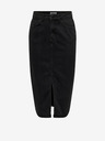 ONLY Schwarzer Damen Denim Midirock ONLY Bianca